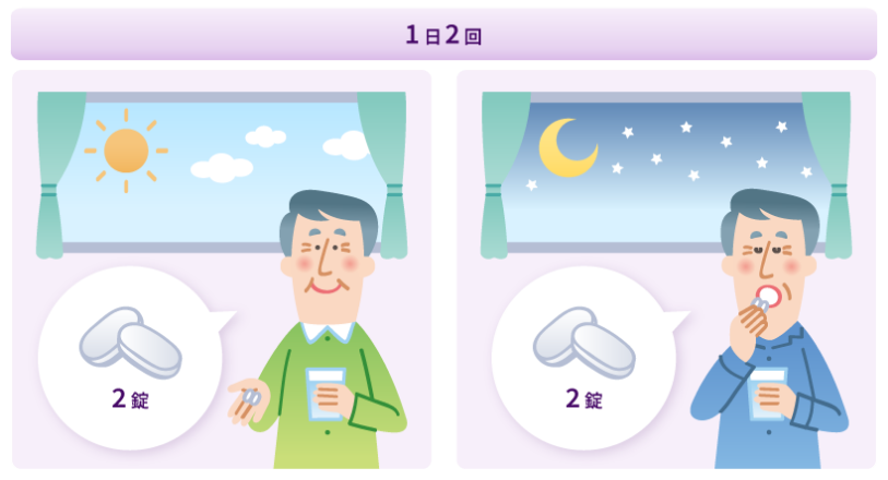 1日2回服用